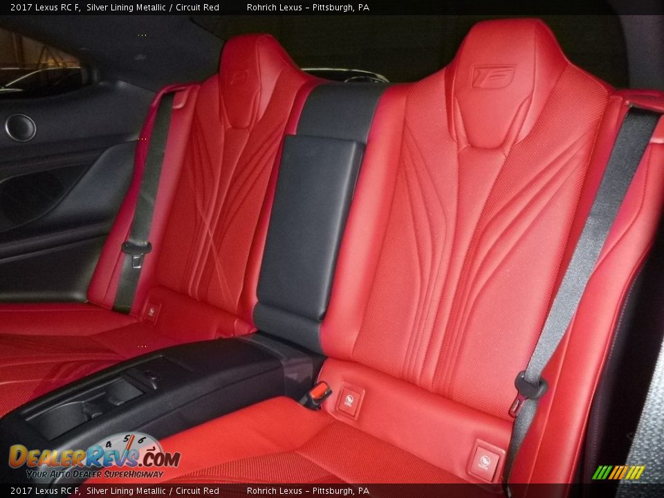 Rear Seat of 2017 Lexus RC F Photo #7