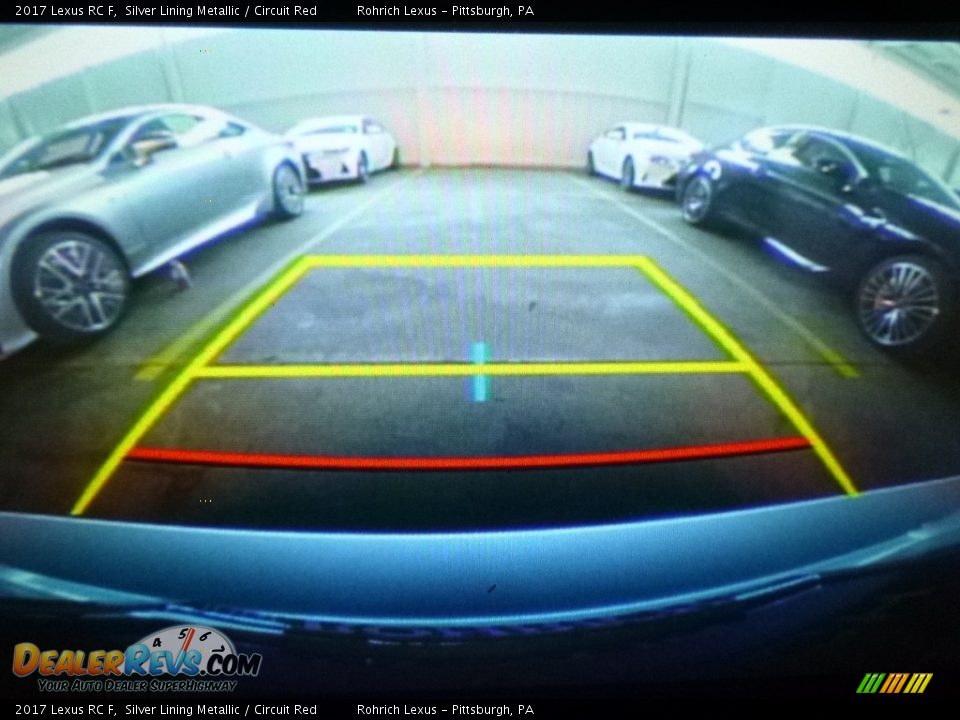 2017 Lexus RC F Silver Lining Metallic / Circuit Red Photo #13