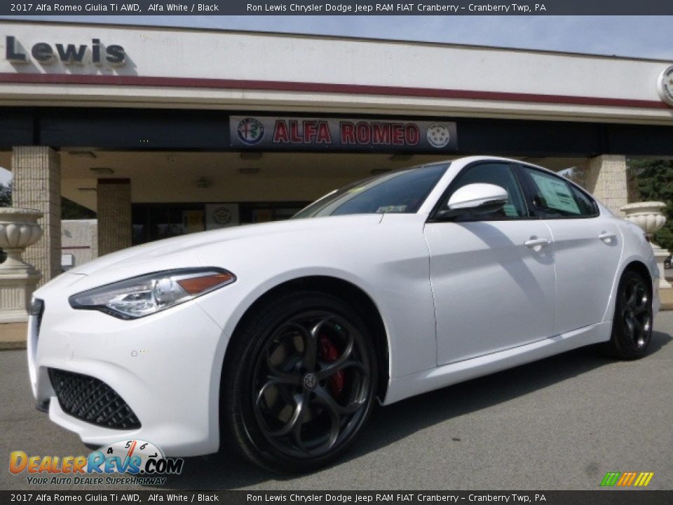 2017 Alfa Romeo Giulia Ti AWD Alfa White / Black Photo #3