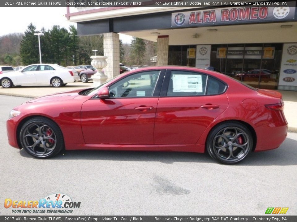 2017 Alfa Romeo Giulia Ti RWD Rosso (Red) Competizione Tri-Coat / Black Photo #3
