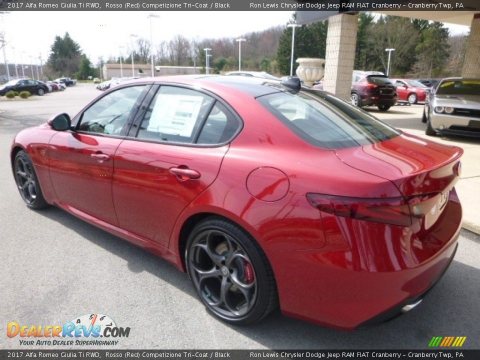 2017 Alfa Romeo Giulia Ti RWD Rosso (Red) Competizione Tri-Coat / Black Photo #4