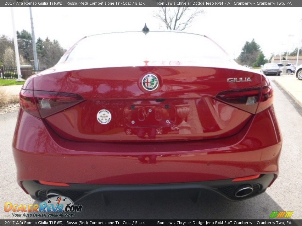 2017 Alfa Romeo Giulia Ti RWD Rosso (Red) Competizione Tri-Coat / Black Photo #6