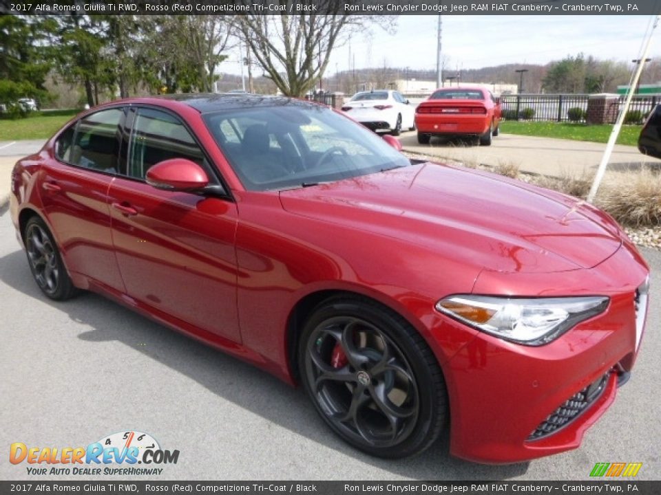 Rosso (Red) Competizione Tri-Coat 2017 Alfa Romeo Giulia Ti RWD Photo #10