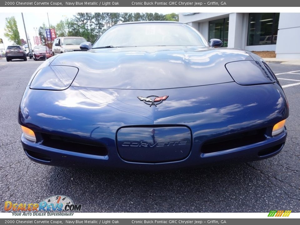2000 Chevrolet Corvette Coupe Navy Blue Metallic / Light Oak Photo #2