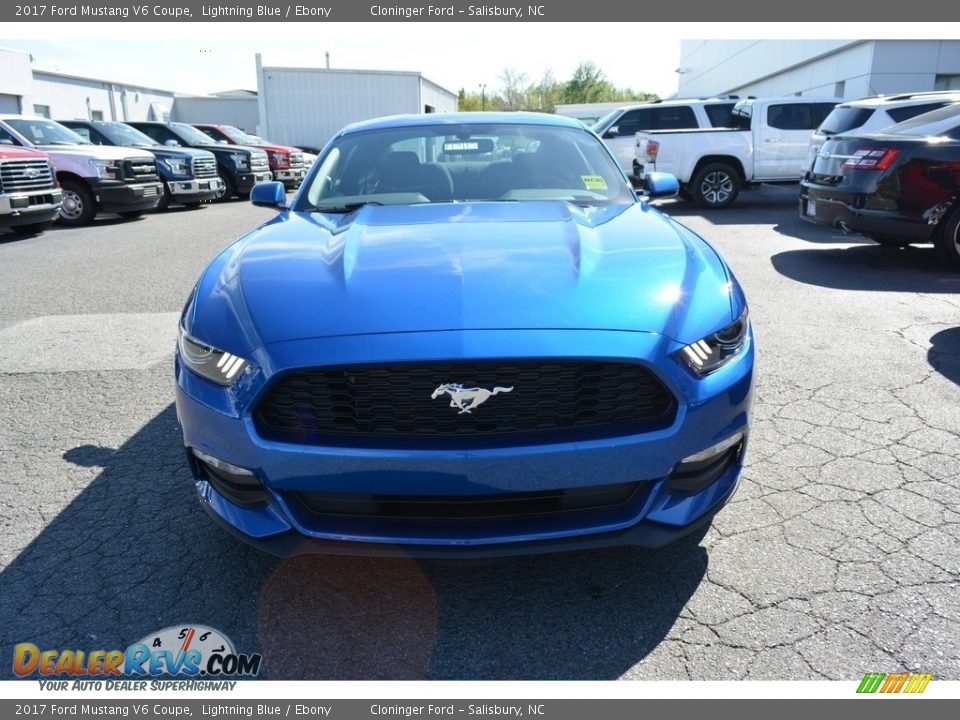 2017 Ford Mustang V6 Coupe Lightning Blue / Ebony Photo #4