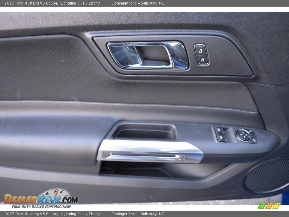 2017 Ford Mustang V6 Coupe Lightning Blue / Ebony Photo #5