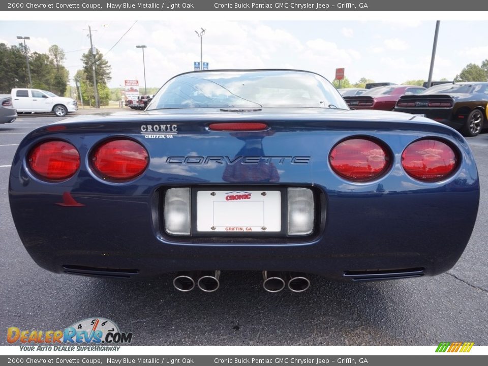 2000 Chevrolet Corvette Coupe Navy Blue Metallic / Light Oak Photo #6