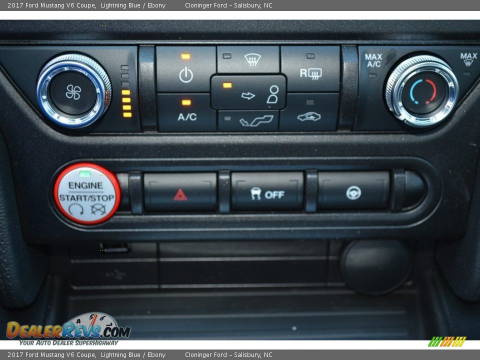 2017 Ford Mustang V6 Coupe Lightning Blue / Ebony Photo #11