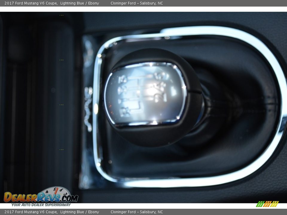 2017 Ford Mustang V6 Coupe Lightning Blue / Ebony Photo #12