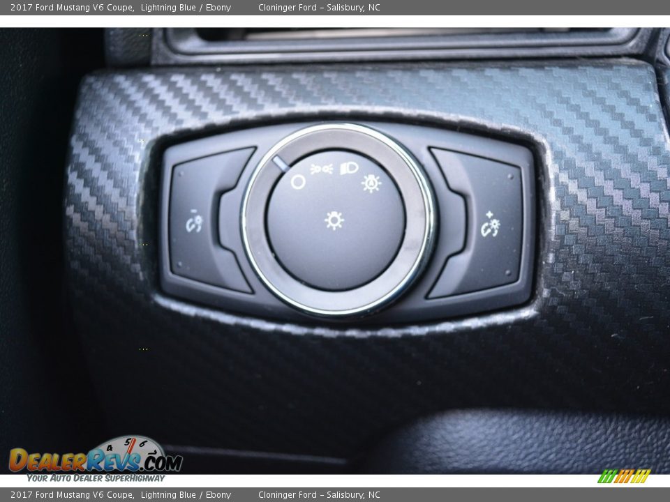 2017 Ford Mustang V6 Coupe Lightning Blue / Ebony Photo #14