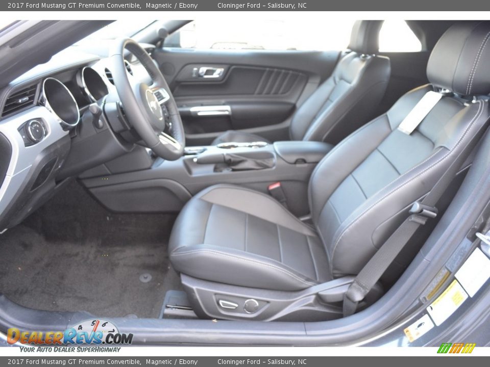 2017 Ford Mustang GT Premium Convertible Magnetic / Ebony Photo #6