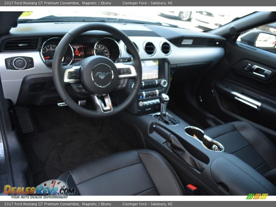 2017 Ford Mustang GT Premium Convertible Magnetic / Ebony Photo #7