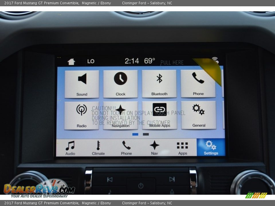 2017 Ford Mustang GT Premium Convertible Magnetic / Ebony Photo #10