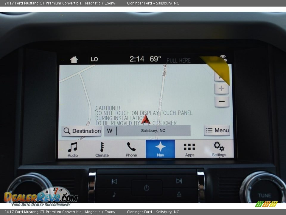 2017 Ford Mustang GT Premium Convertible Magnetic / Ebony Photo #12