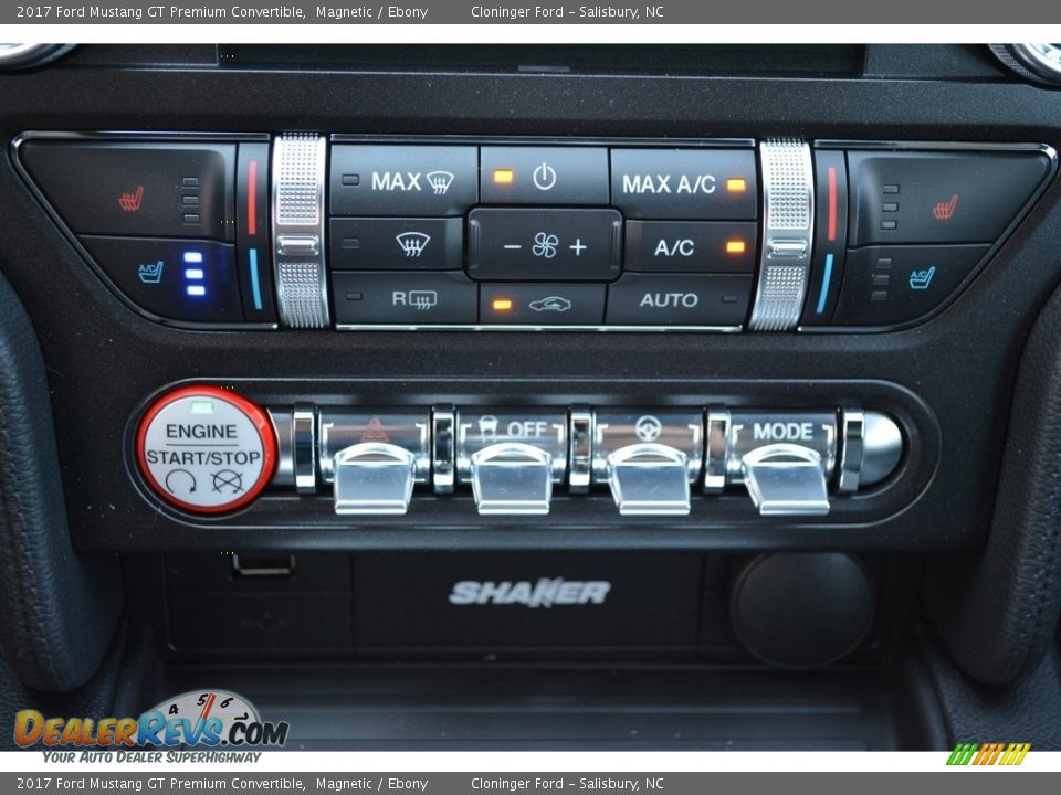 2017 Ford Mustang GT Premium Convertible Magnetic / Ebony Photo #14