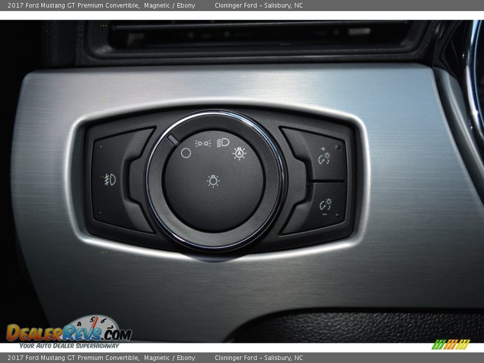 2017 Ford Mustang GT Premium Convertible Magnetic / Ebony Photo #18