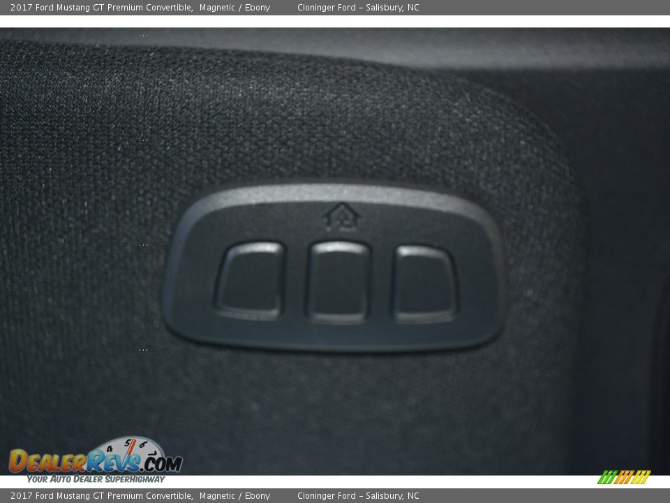 2017 Ford Mustang GT Premium Convertible Magnetic / Ebony Photo #20
