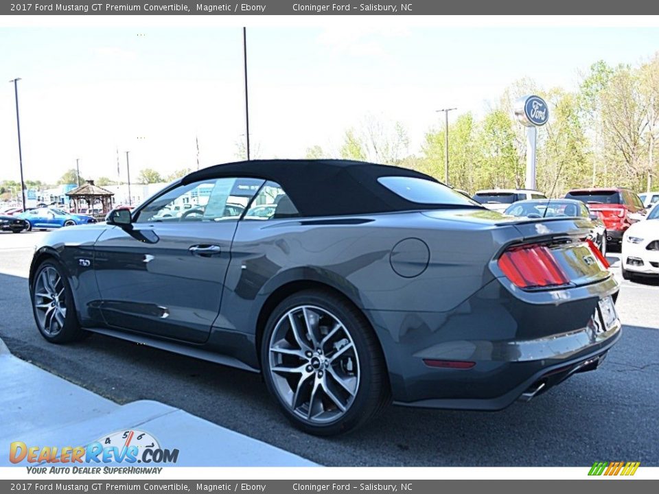 2017 Ford Mustang GT Premium Convertible Magnetic / Ebony Photo #22