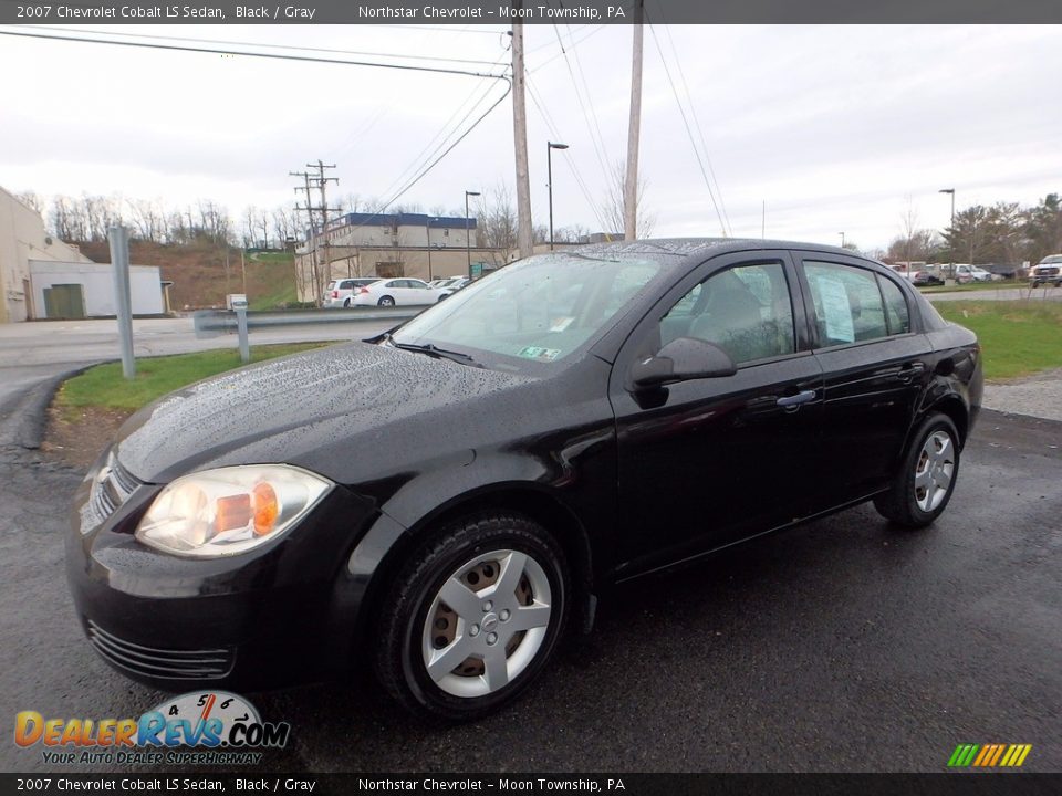 2007 Chevrolet Cobalt LS Sedan Black / Gray Photo #1
