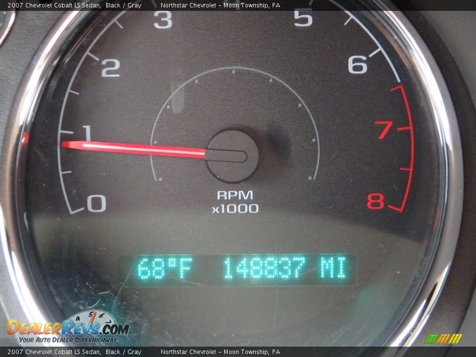 2007 Chevrolet Cobalt LS Sedan Black / Gray Photo #15