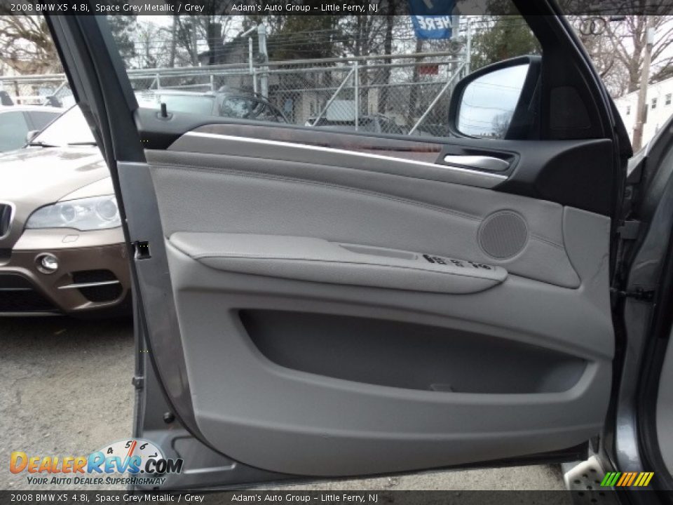 2008 BMW X5 4.8i Space Grey Metallic / Grey Photo #7