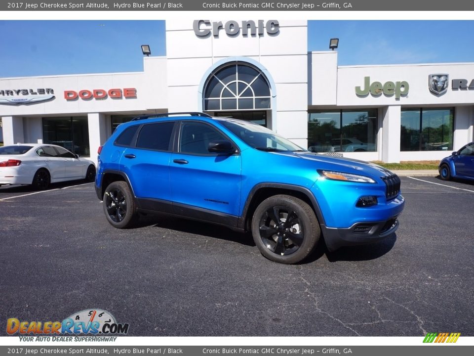 2017 Jeep Cherokee Sport Altitude Hydro Blue Pearl / Black Photo #1