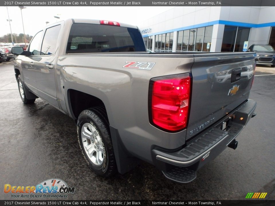 2017 Chevrolet Silverado 1500 LT Crew Cab 4x4 Pepperdust Metallic / Jet Black Photo #4