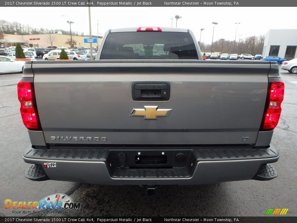 2017 Chevrolet Silverado 1500 LT Crew Cab 4x4 Pepperdust Metallic / Jet Black Photo #6
