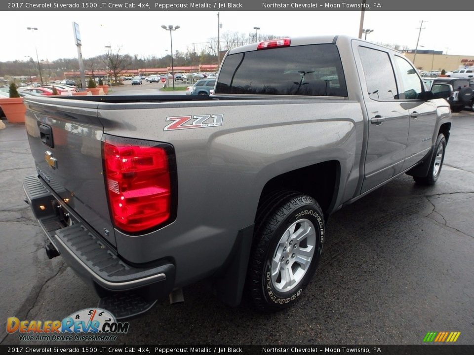 2017 Chevrolet Silverado 1500 LT Crew Cab 4x4 Pepperdust Metallic / Jet Black Photo #7