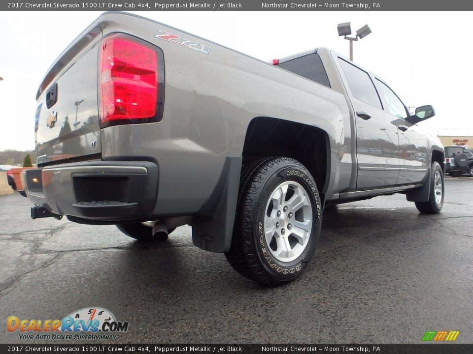 2017 Chevrolet Silverado 1500 LT Crew Cab 4x4 Pepperdust Metallic / Jet Black Photo #8