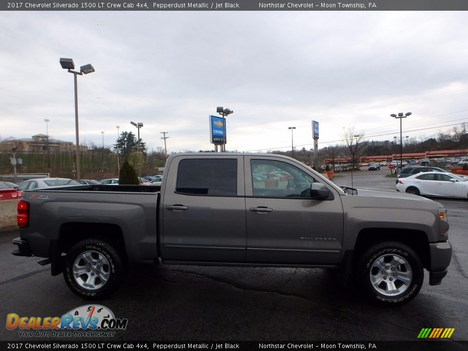 2017 Chevrolet Silverado 1500 LT Crew Cab 4x4 Pepperdust Metallic / Jet Black Photo #9