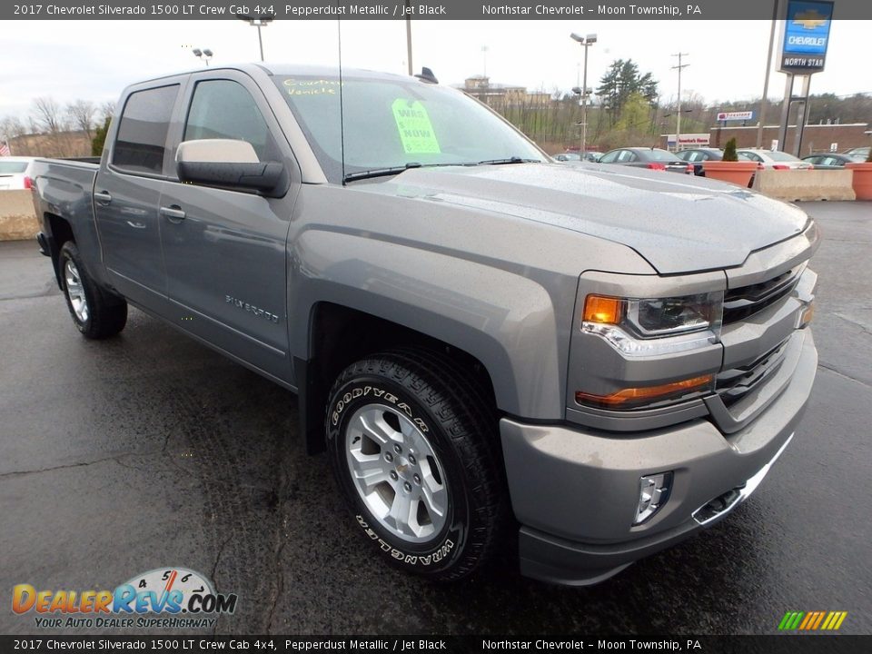 2017 Chevrolet Silverado 1500 LT Crew Cab 4x4 Pepperdust Metallic / Jet Black Photo #10