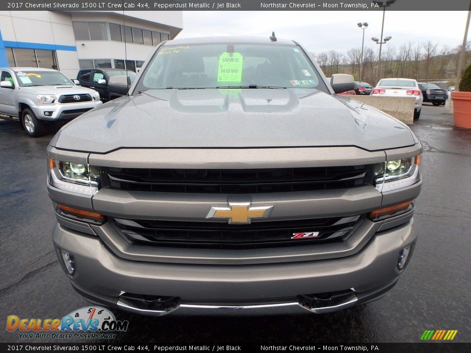 2017 Chevrolet Silverado 1500 LT Crew Cab 4x4 Pepperdust Metallic / Jet Black Photo #12
