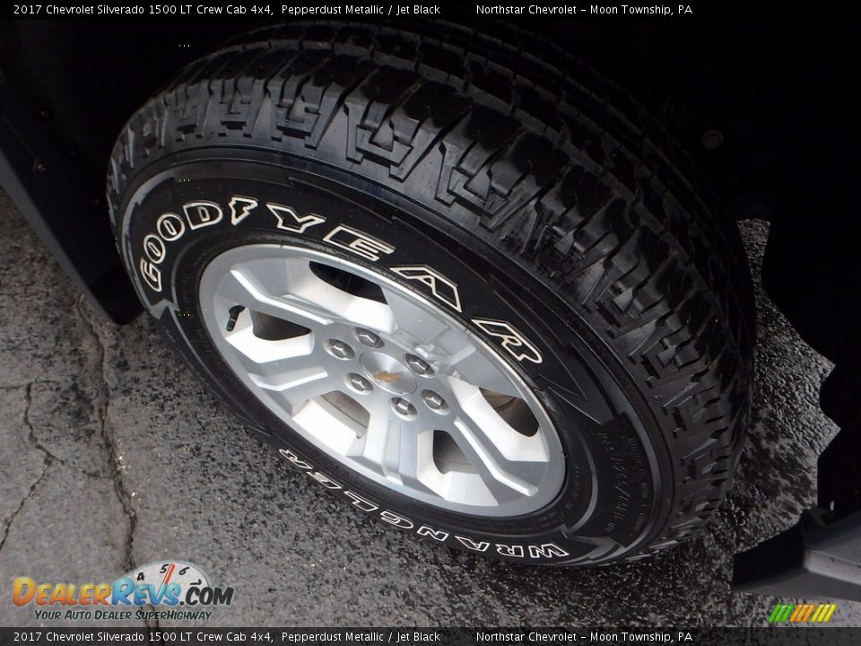 2017 Chevrolet Silverado 1500 LT Crew Cab 4x4 Pepperdust Metallic / Jet Black Photo #13