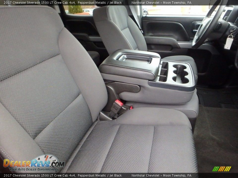 2017 Chevrolet Silverado 1500 LT Crew Cab 4x4 Pepperdust Metallic / Jet Black Photo #14