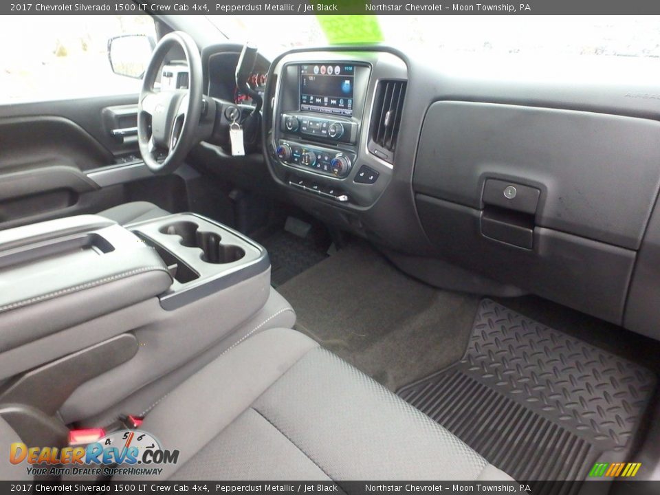 2017 Chevrolet Silverado 1500 LT Crew Cab 4x4 Pepperdust Metallic / Jet Black Photo #15
