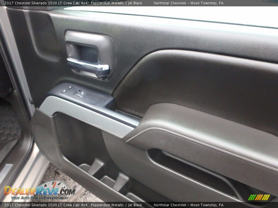 2017 Chevrolet Silverado 1500 LT Crew Cab 4x4 Pepperdust Metallic / Jet Black Photo #16
