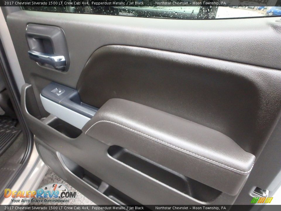 2017 Chevrolet Silverado 1500 LT Crew Cab 4x4 Pepperdust Metallic / Jet Black Photo #18