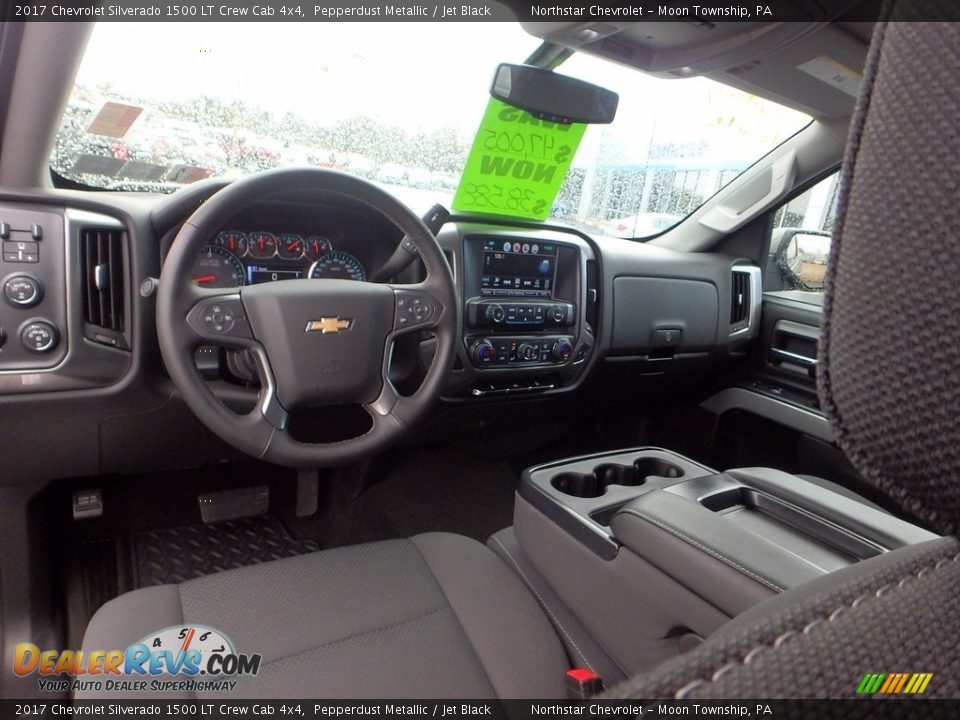 2017 Chevrolet Silverado 1500 LT Crew Cab 4x4 Pepperdust Metallic / Jet Black Photo #23