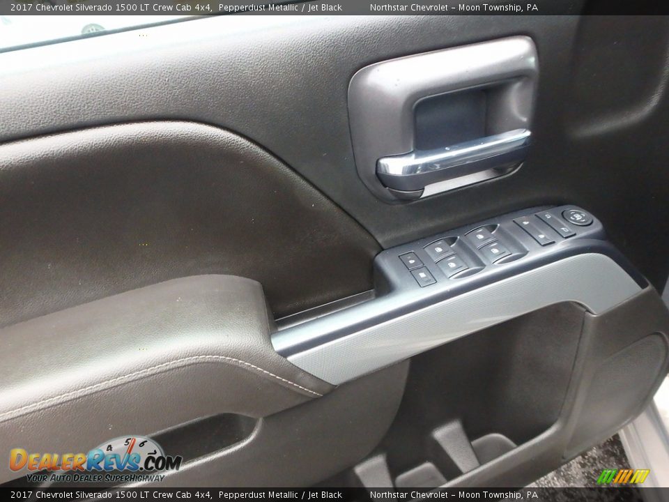 2017 Chevrolet Silverado 1500 LT Crew Cab 4x4 Pepperdust Metallic / Jet Black Photo #25