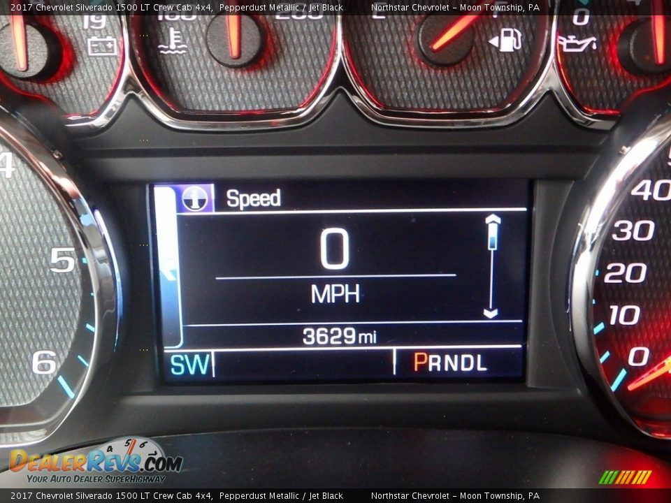 2017 Chevrolet Silverado 1500 LT Crew Cab 4x4 Pepperdust Metallic / Jet Black Photo #29
