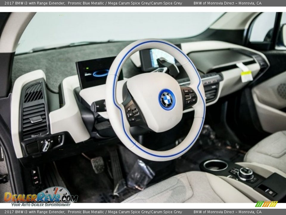 2017 BMW i3 with Range Extender Protonic Blue Metallic / Mega Carum Spice Grey/Carum Spice Grey Photo #6