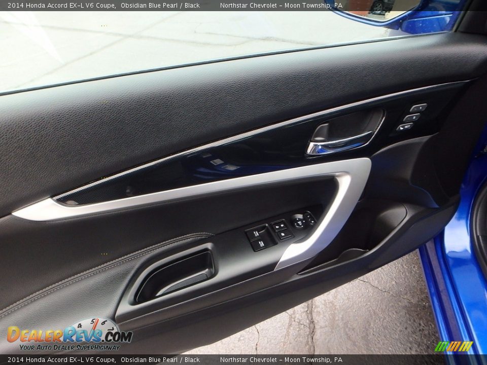 2014 Honda Accord EX-L V6 Coupe Obsidian Blue Pearl / Black Photo #22