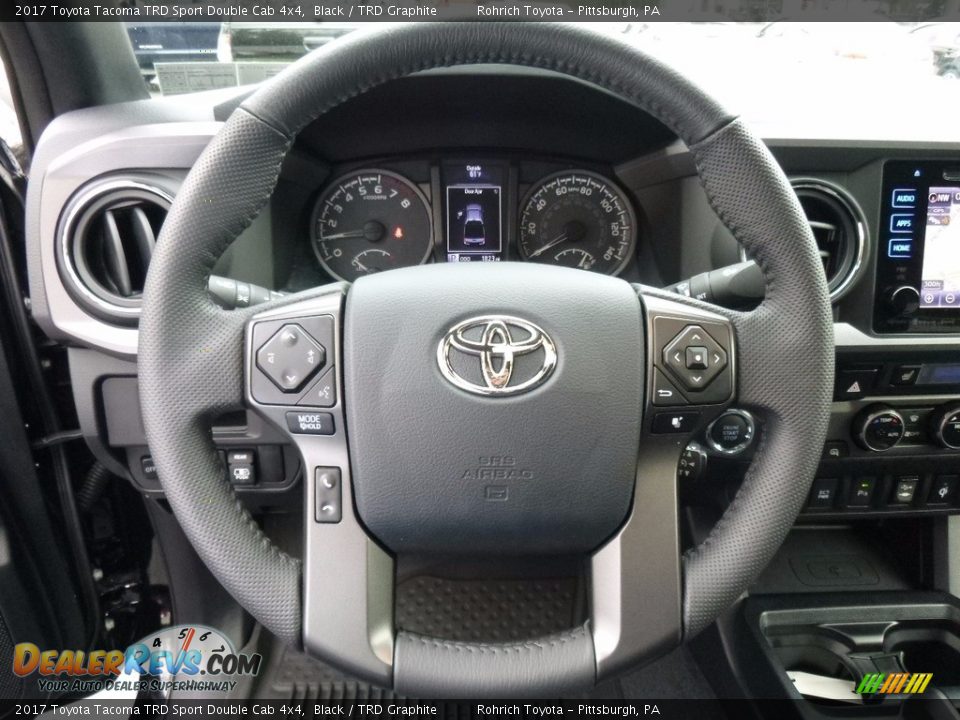 2017 Toyota Tacoma TRD Sport Double Cab 4x4 Steering Wheel Photo #19