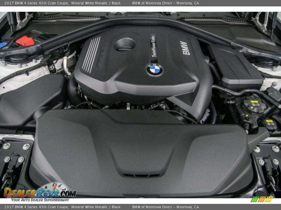 2017 BMW 4 Series 430i Gran Coupe Mineral White Metallic / Black Photo #8