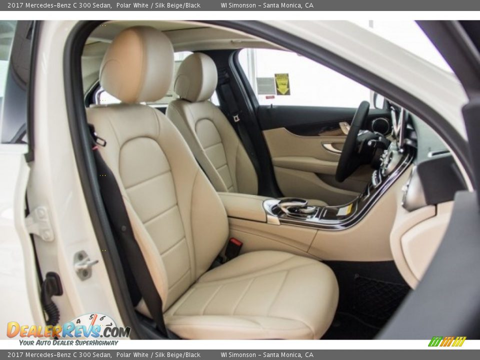 2017 Mercedes-Benz C 300 Sedan Polar White / Silk Beige/Black Photo #2