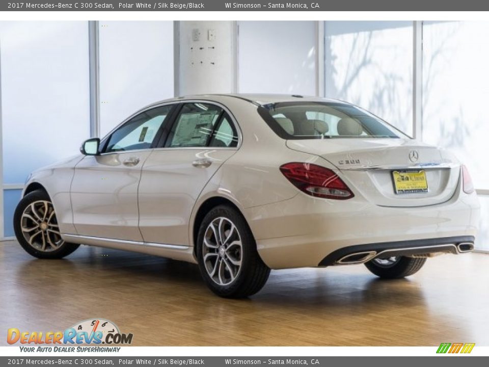 2017 Mercedes-Benz C 300 Sedan Polar White / Silk Beige/Black Photo #3