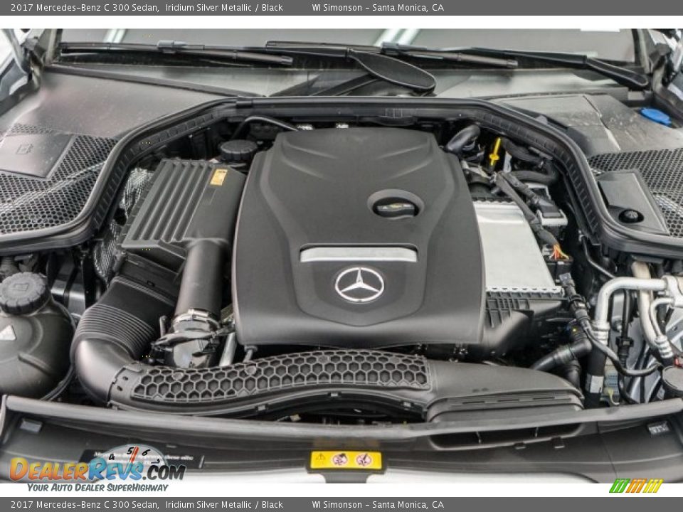 2017 Mercedes-Benz C 300 Sedan Iridium Silver Metallic / Black Photo #8