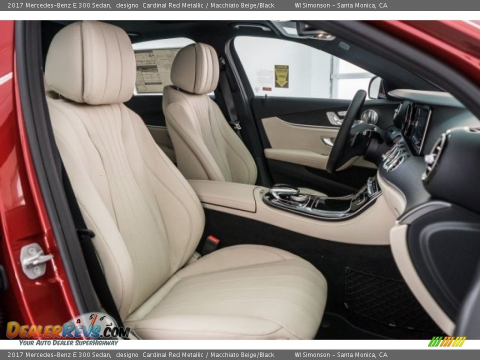 2017 Mercedes-Benz E 300 Sedan designo  Cardinal Red Metallic / Macchiato Beige/Black Photo #2