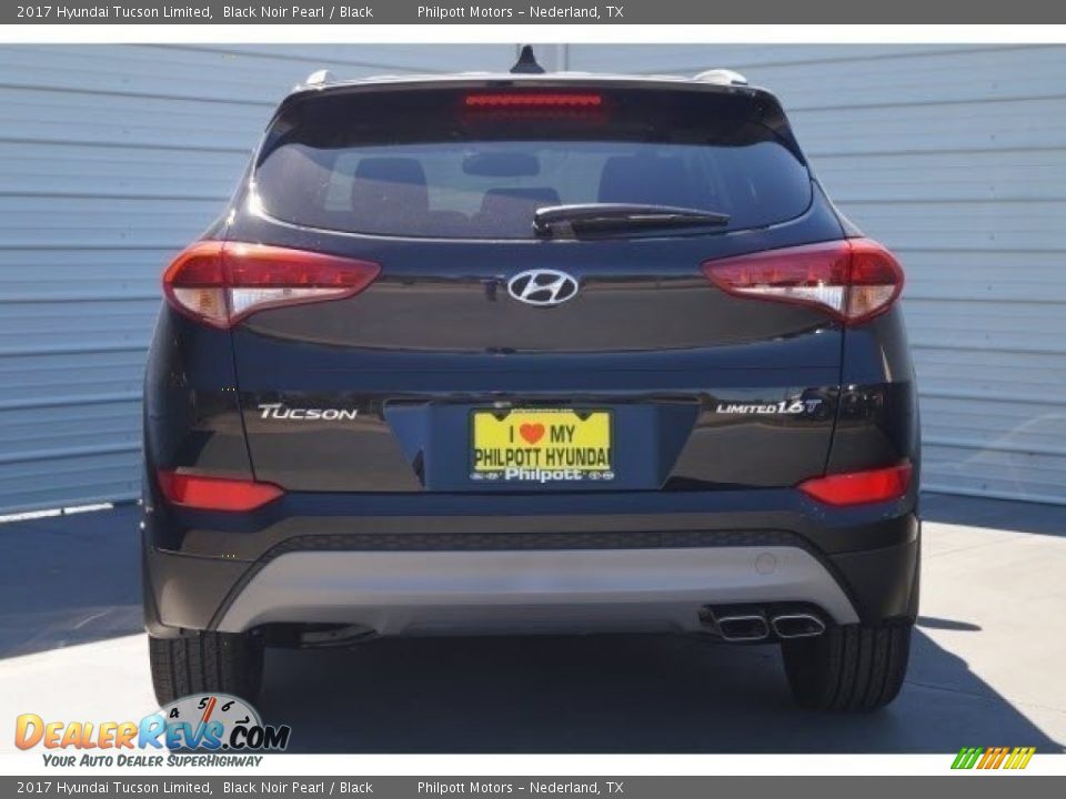2017 Hyundai Tucson Limited Black Noir Pearl / Black Photo #4